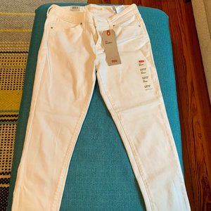 Levi's 711 White Skinny Jeans